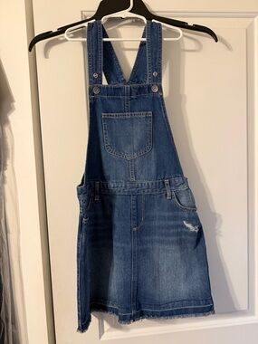The Children's Place Blue Denim Overall Skirt